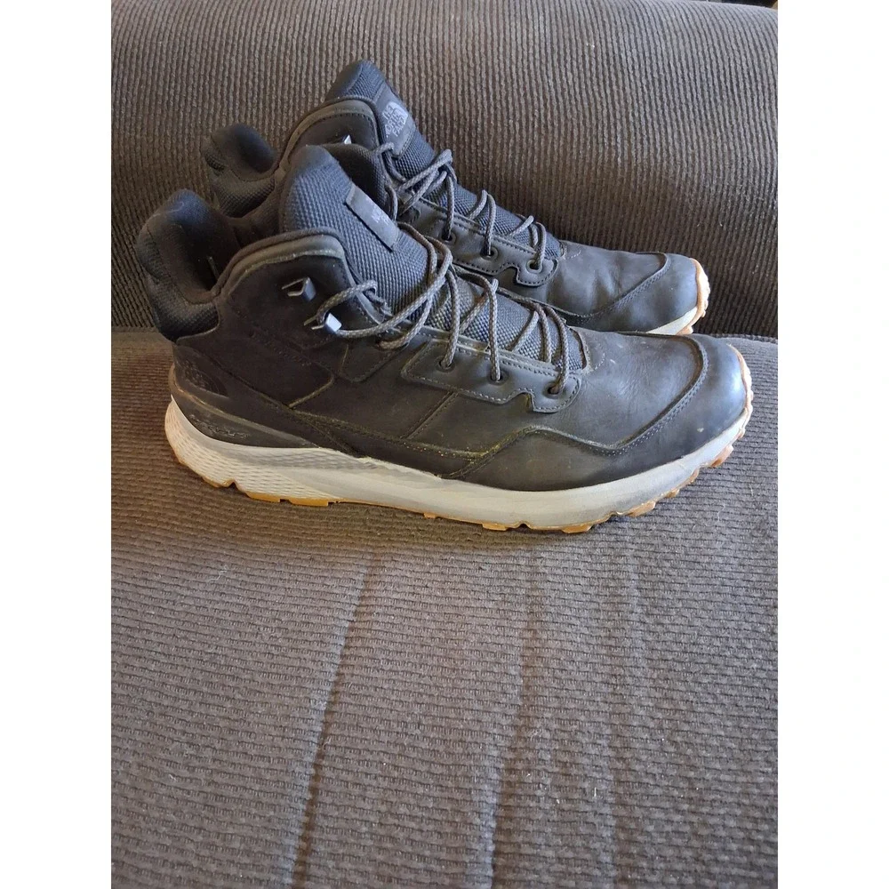 The North Face Larimer Mid Waterproof Boots Mens 13 Black Leather NF0A819J